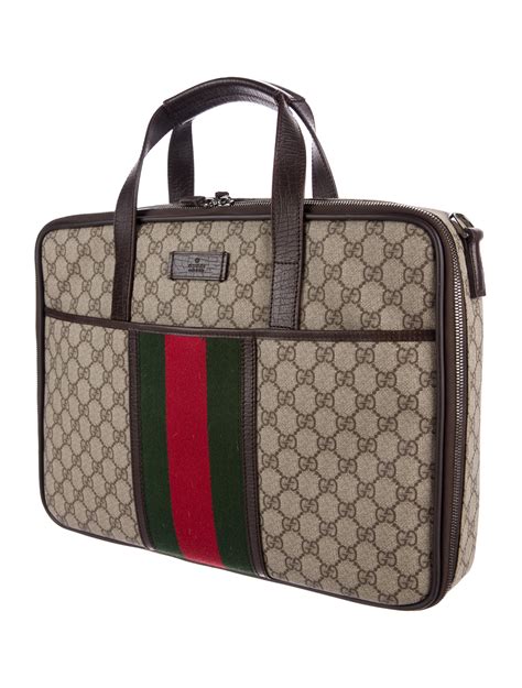 designer laptop bags for ladies gucci|Gucci jumbo leather laptop bag.